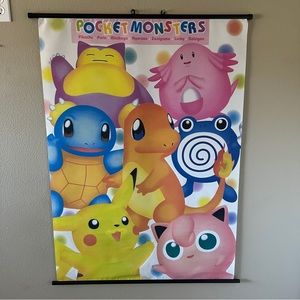 Vintage Pokémon Wall Scroll